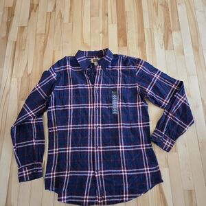 The Foundry Supply Co. Blue and Red Checkered Shirt